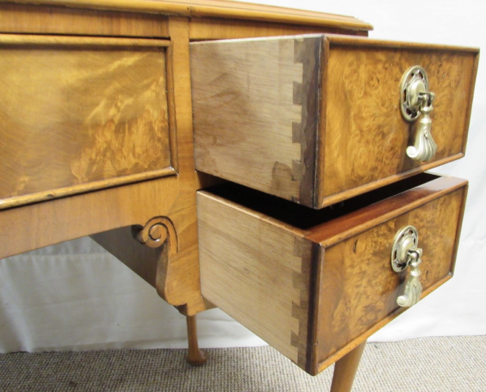 Quality Burr Walnut Dressing Table View IX