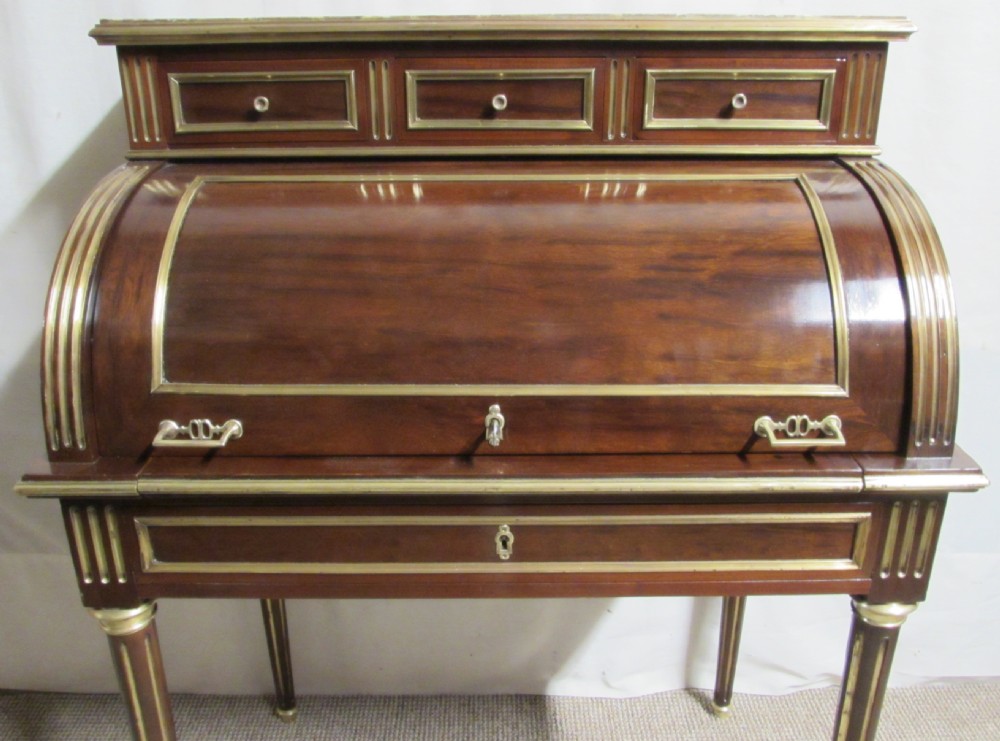 Superb French Ladies Cylinder Desk  View V