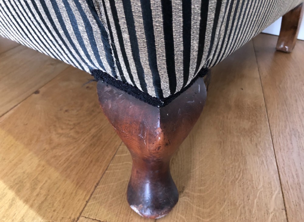 Late Victorian 2 Seater Wing Settee View IV