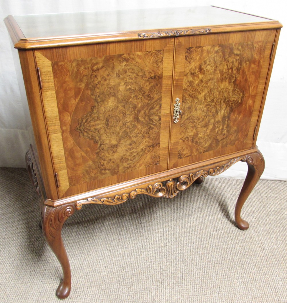 Burr Walnut Cocktail Cabinet