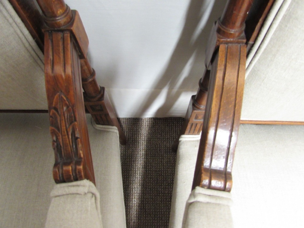 Pair French Arm Chairs newly Upholstered View XV