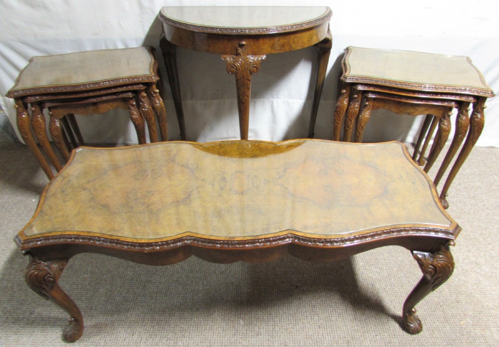 Burr Walnut Suite of Furniture Harrods WILL SPLIT