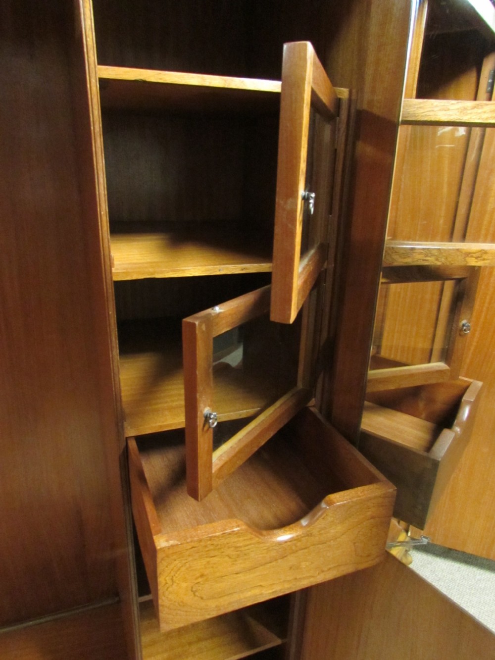 Quality Burr Walnut Compactum Wardrobe View IV