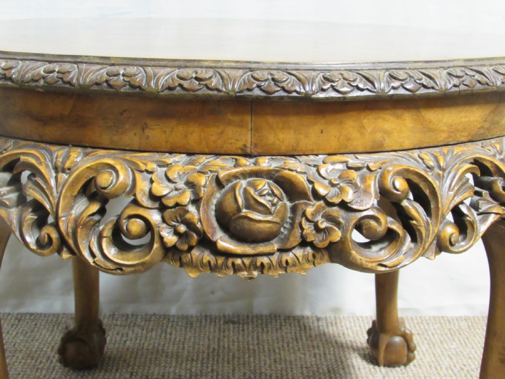 Superb Burr Walnut Coffee Table View XI