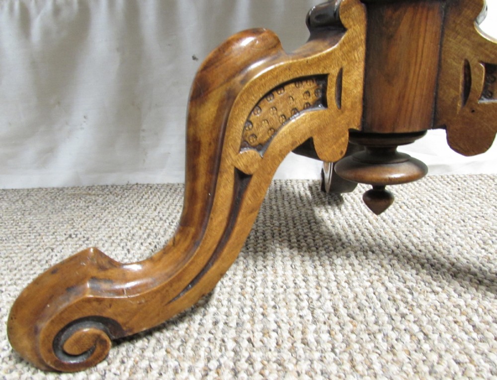 Victorian Burr Walnut Wine Table View V
