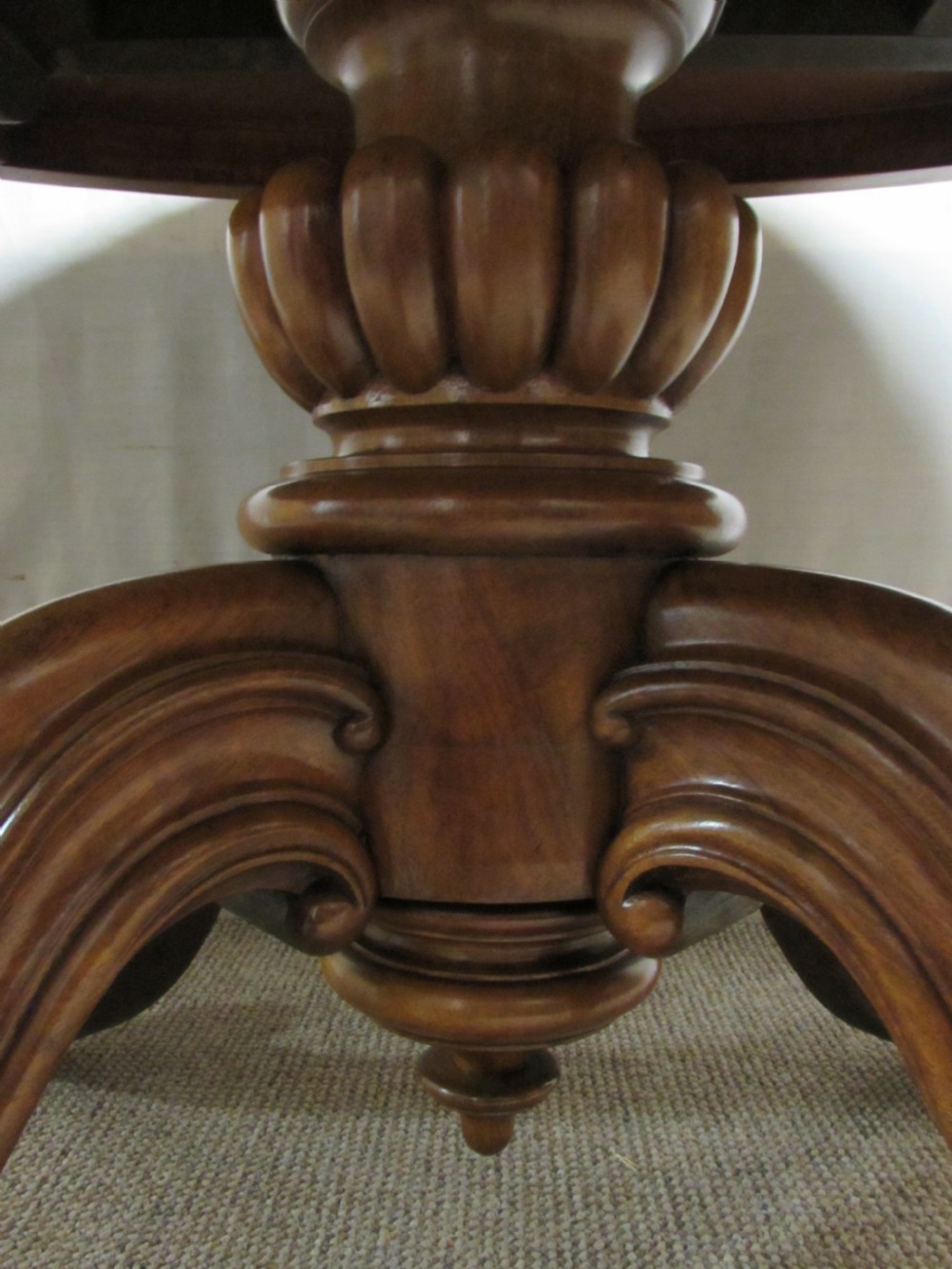 Burr Walnut Victorian Loo Dining Table View VIII