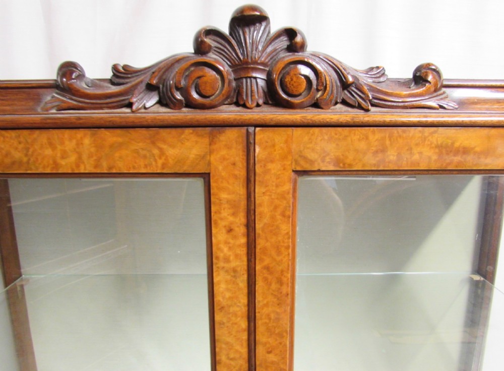 Queen Anne Walnut Display Cabinet View IV