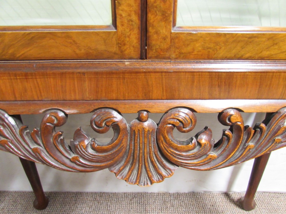 Queen Anne Walnut Display Cabinet View IX