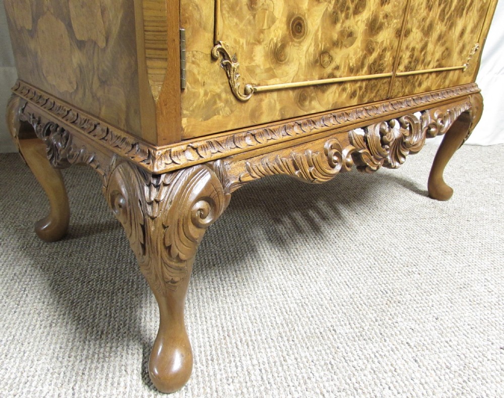 Splendid Burr Walnut Cocktail Cabinet View VIII