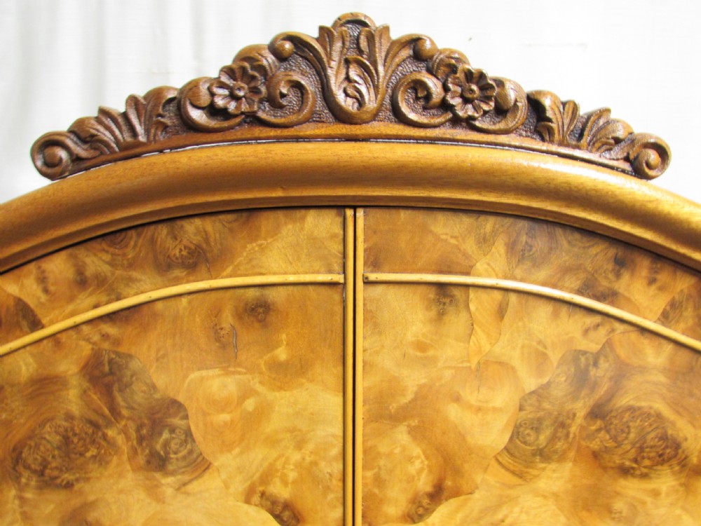 Splendid Burr Walnut Cocktail Cabinet View XII