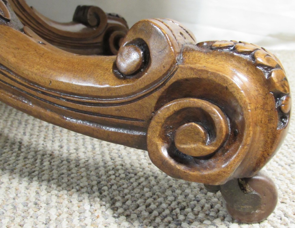 Burr Walnut Inlaid Loo Dining Table View IX