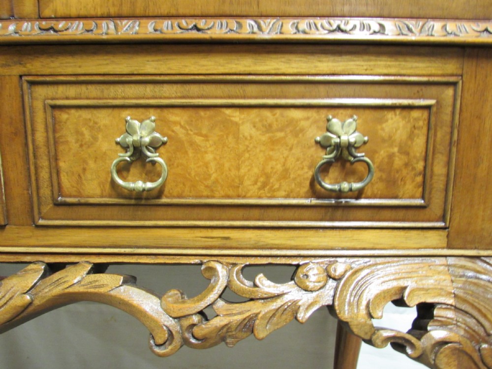 Quality Burr Walnut Cocktail Cabinet View VII