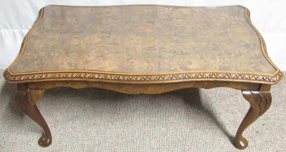 Burr Walnut Coffee Table View IV