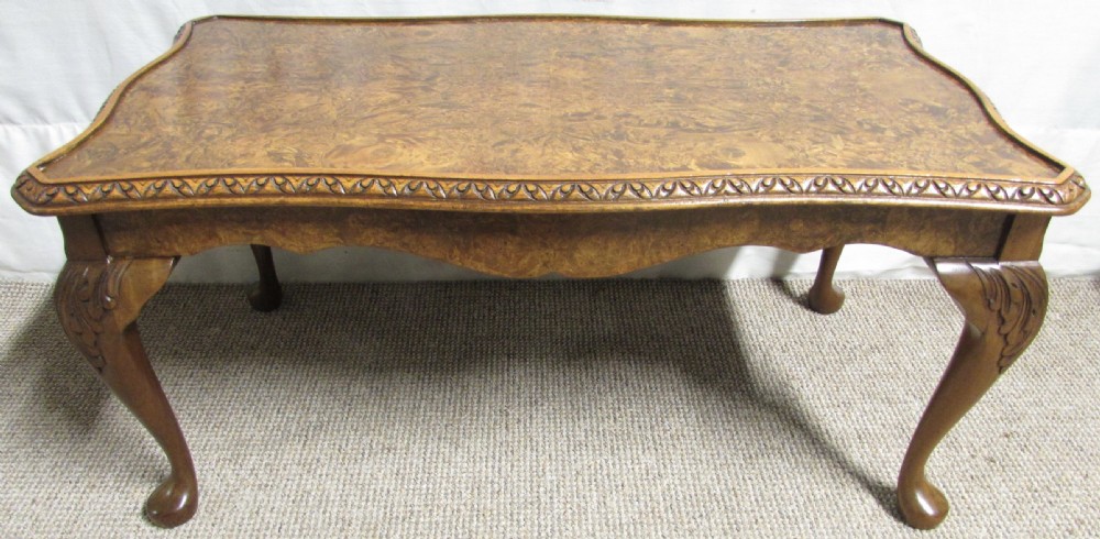 Burr Walnut Coffee Table View VIII