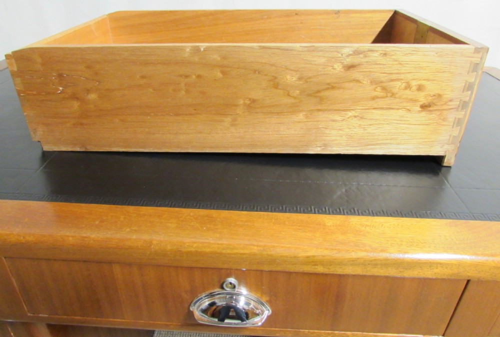 Walnut Art Deco Pedestal Desk View III