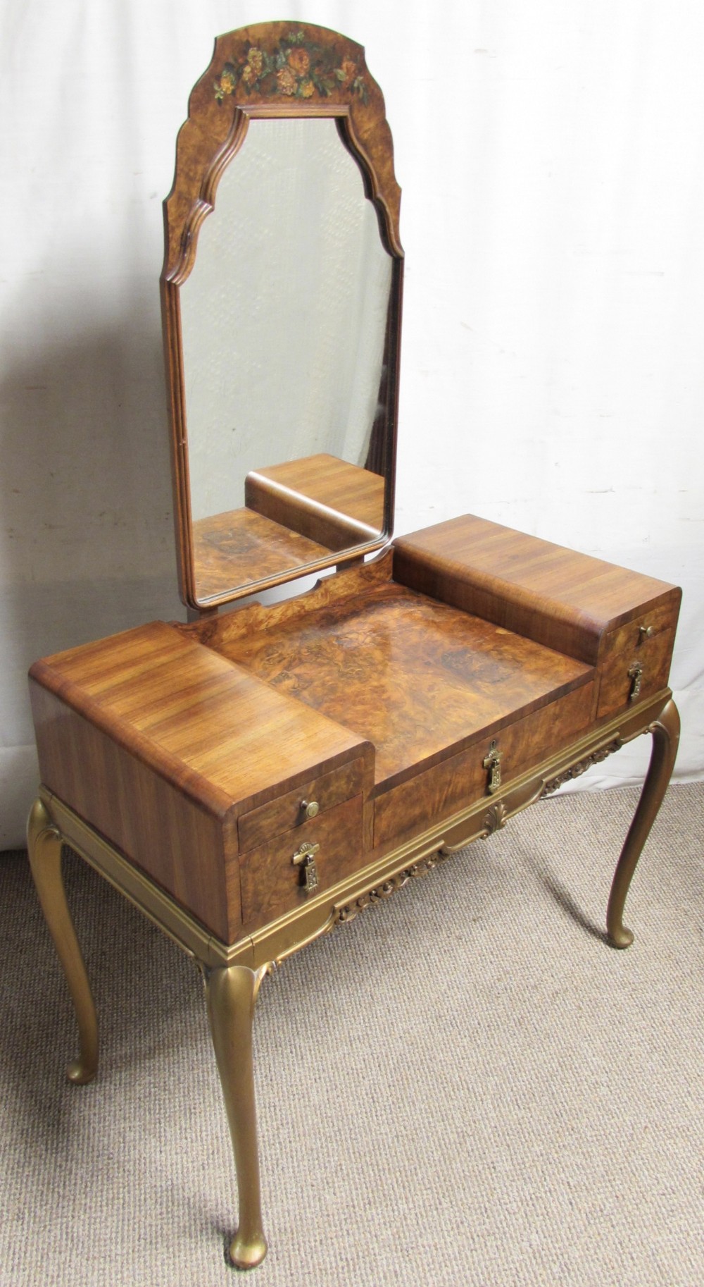Very Pretty Burr Walnut Dressing Table