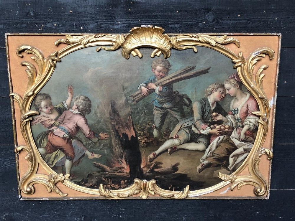 French Oil Painting style of Fragonard