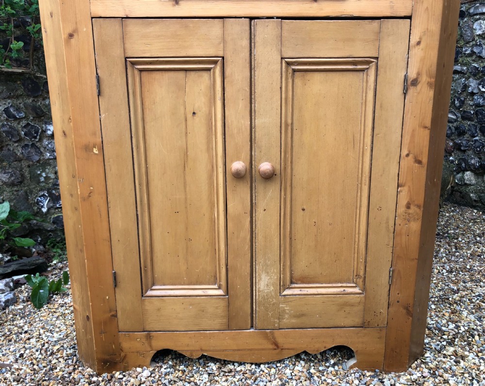 Victorian Pine Corner Cabinet  View IV