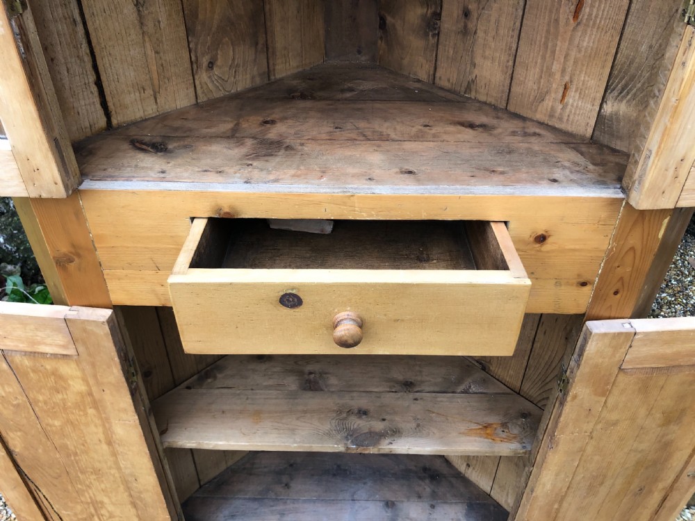Victorian Pine Corner Cabinet  View V