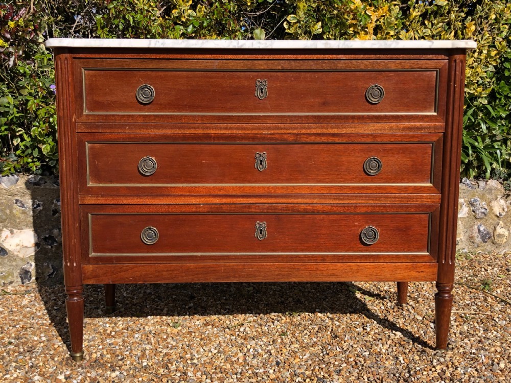 French Marble Top Chest of Drawers View III