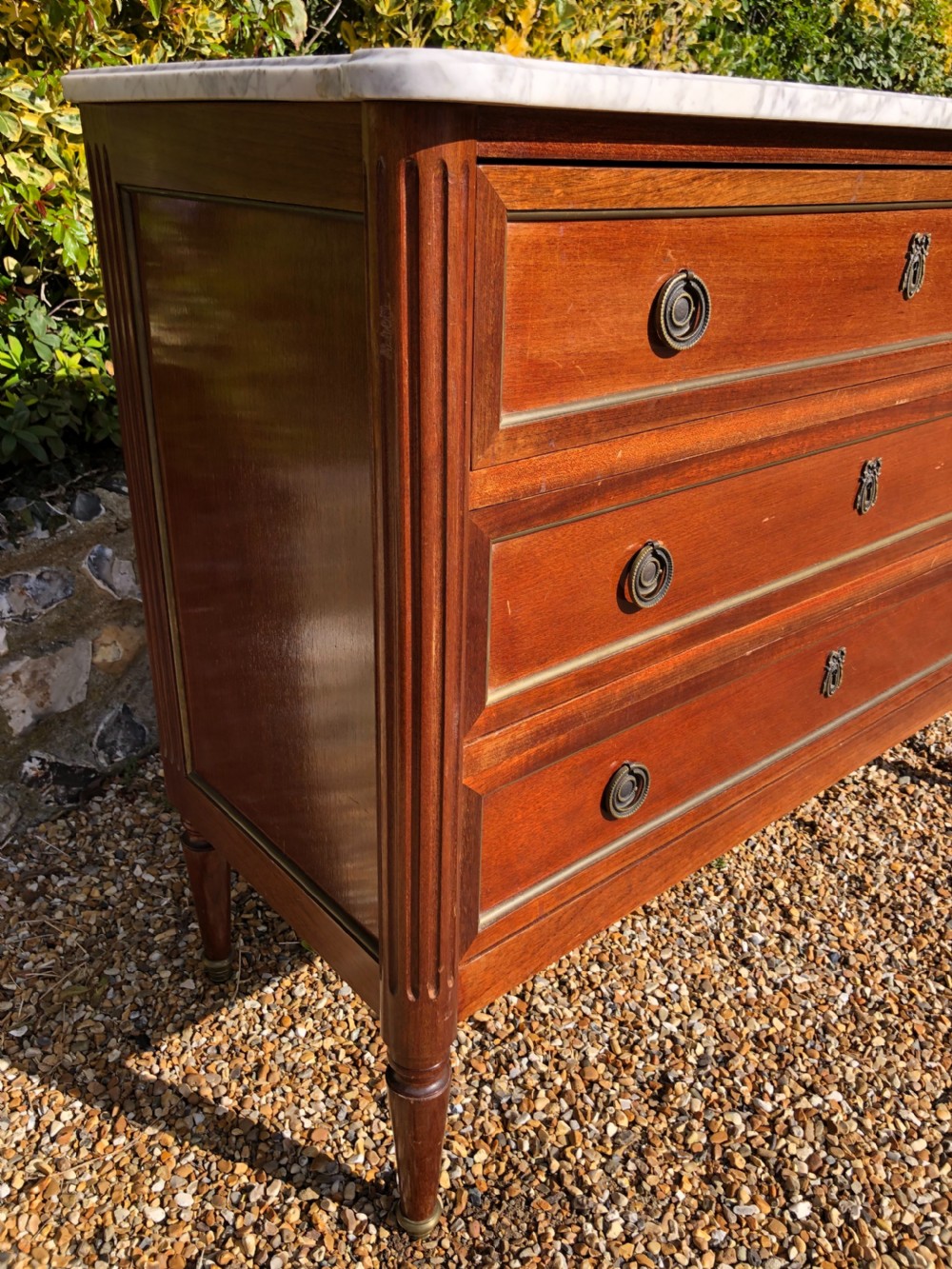 French Marble Top Chest of Drawers View IV