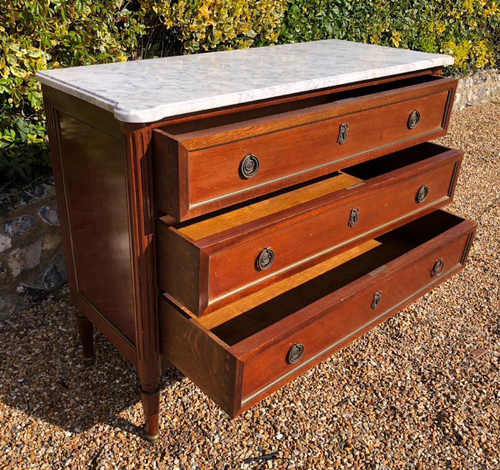 French Marble Top Chest of Drawers View VI