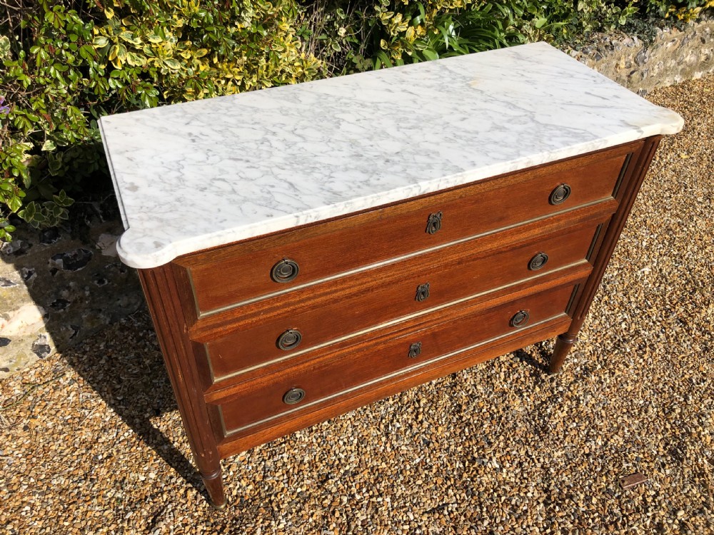 French Marble Top Chest of Drawers View X