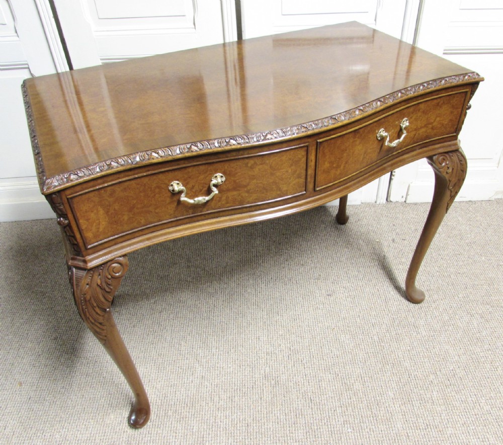 Burr Walnut Serving Table