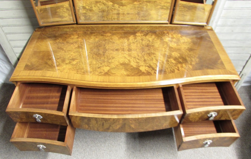 Burr Walnut Dressing Table View VI