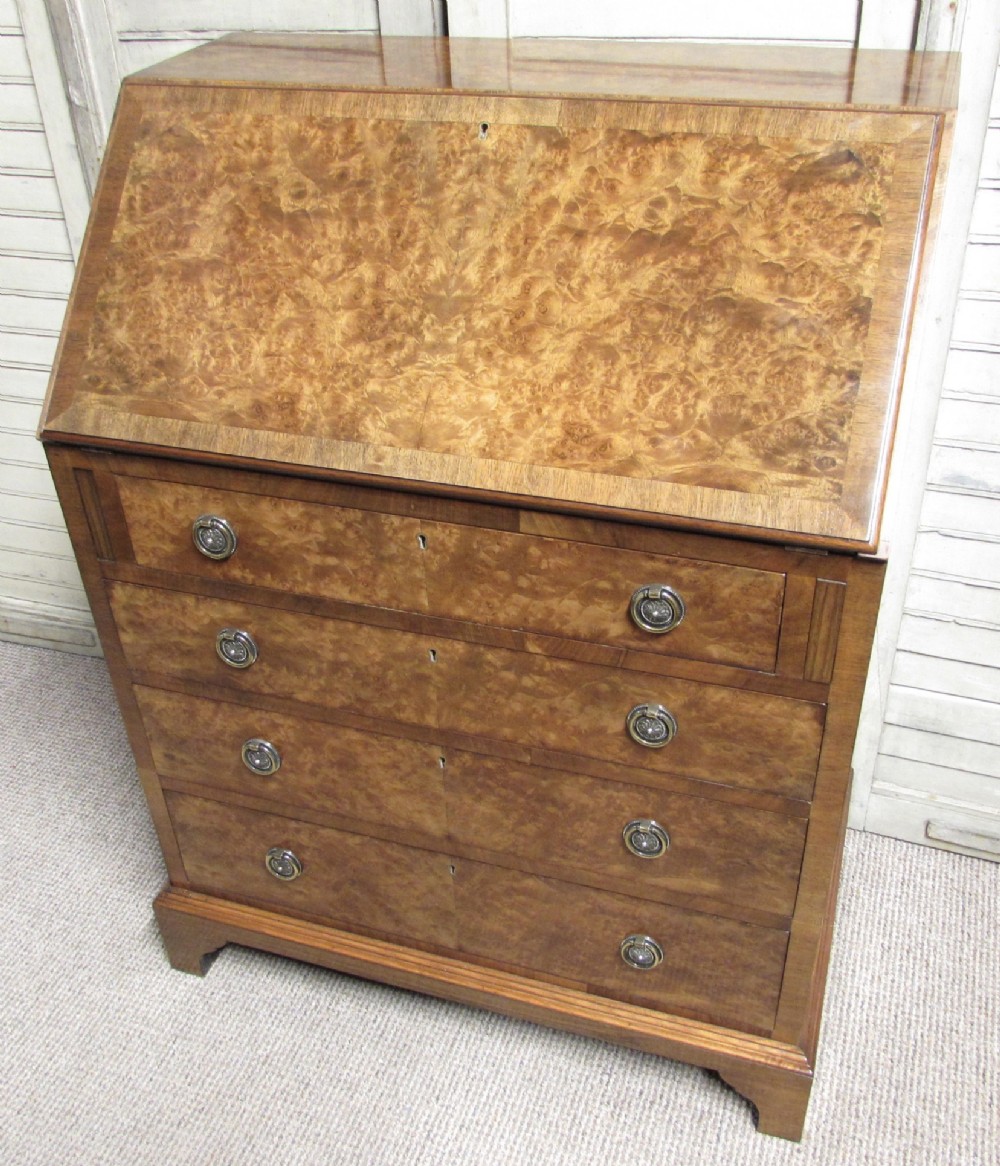 High Quality Burr Walnut Bureau