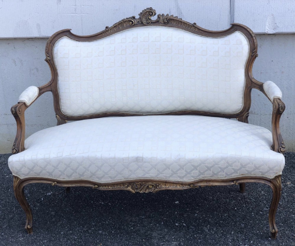 French Walnut Settee