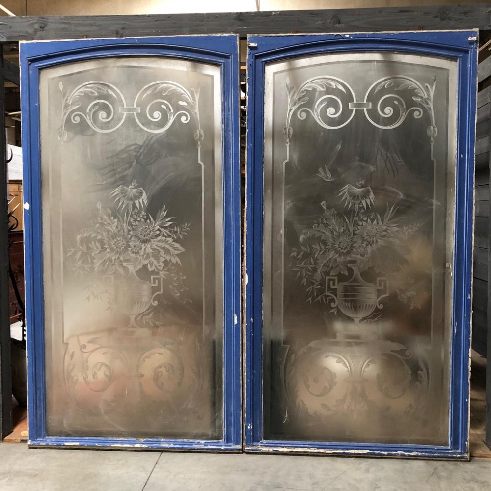Huge Pair French 19th Century Windows