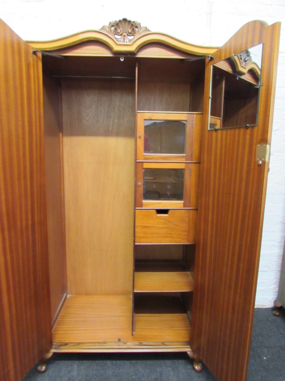 Burr Walnut 2 Door Fitted Wardrobe View IV