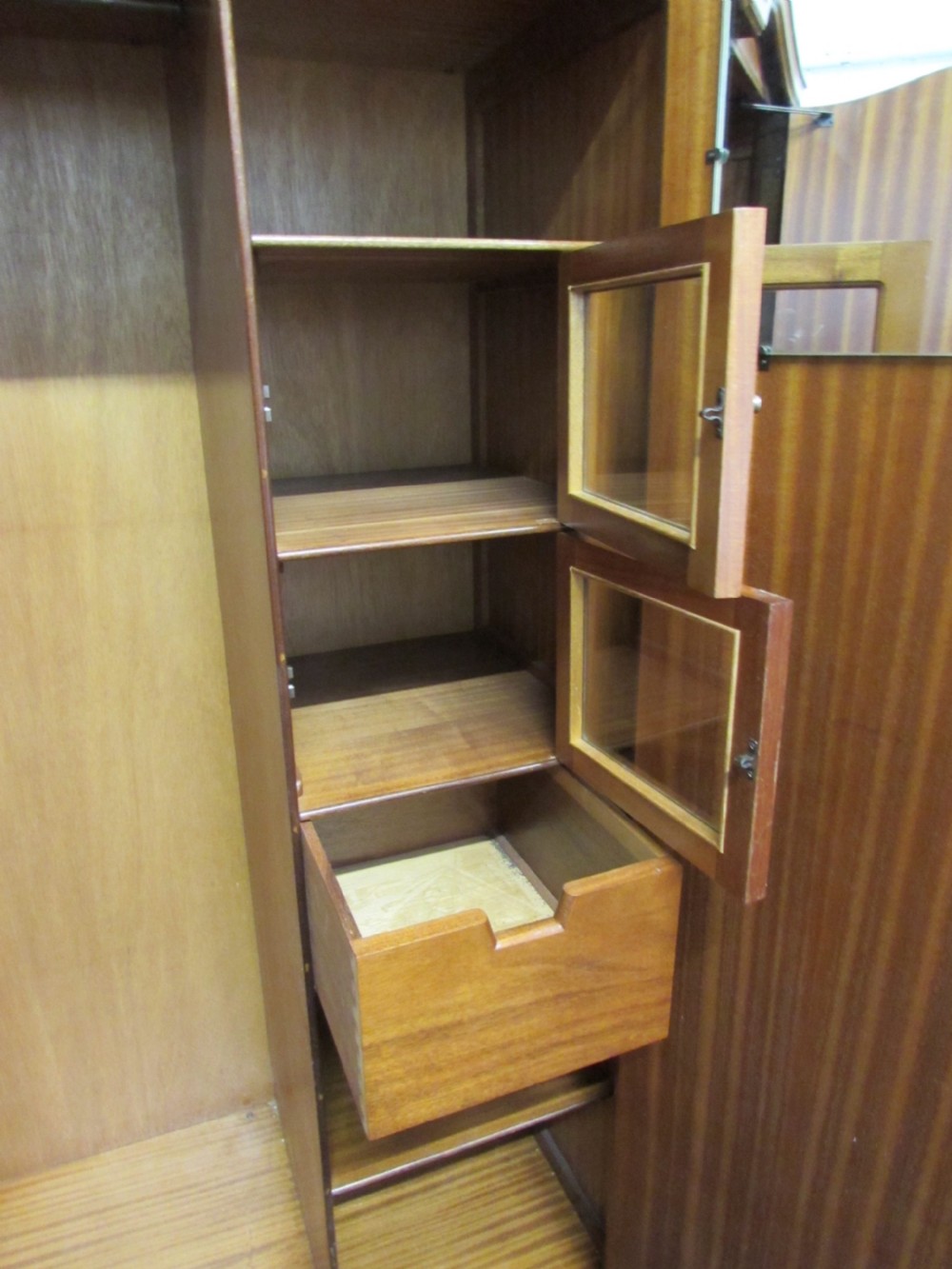 Burr Walnut 2 Door Fitted Wardrobe View V