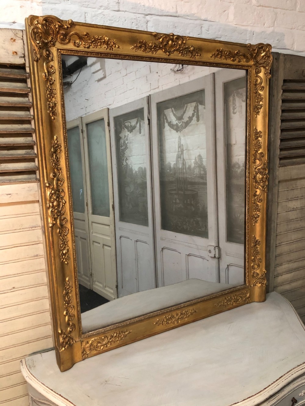French 19th Century Gilt Mirror View VI