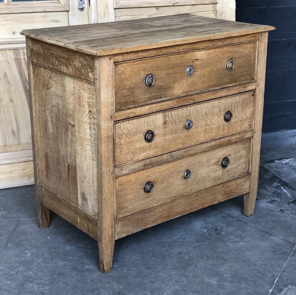 French Bleached Oak Chest of Drawers