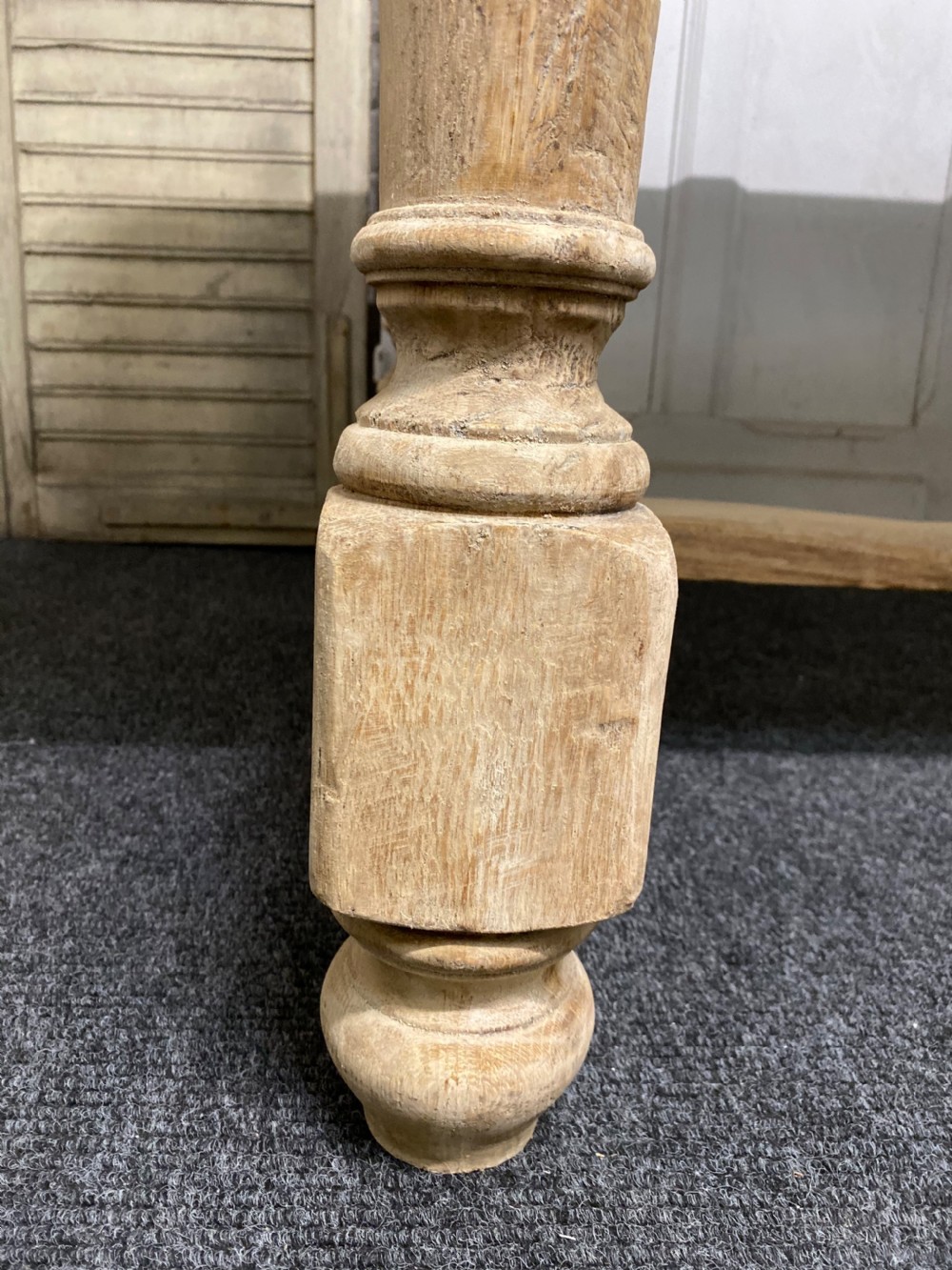 Bleached Oak Farmhouse Dining Table  View X