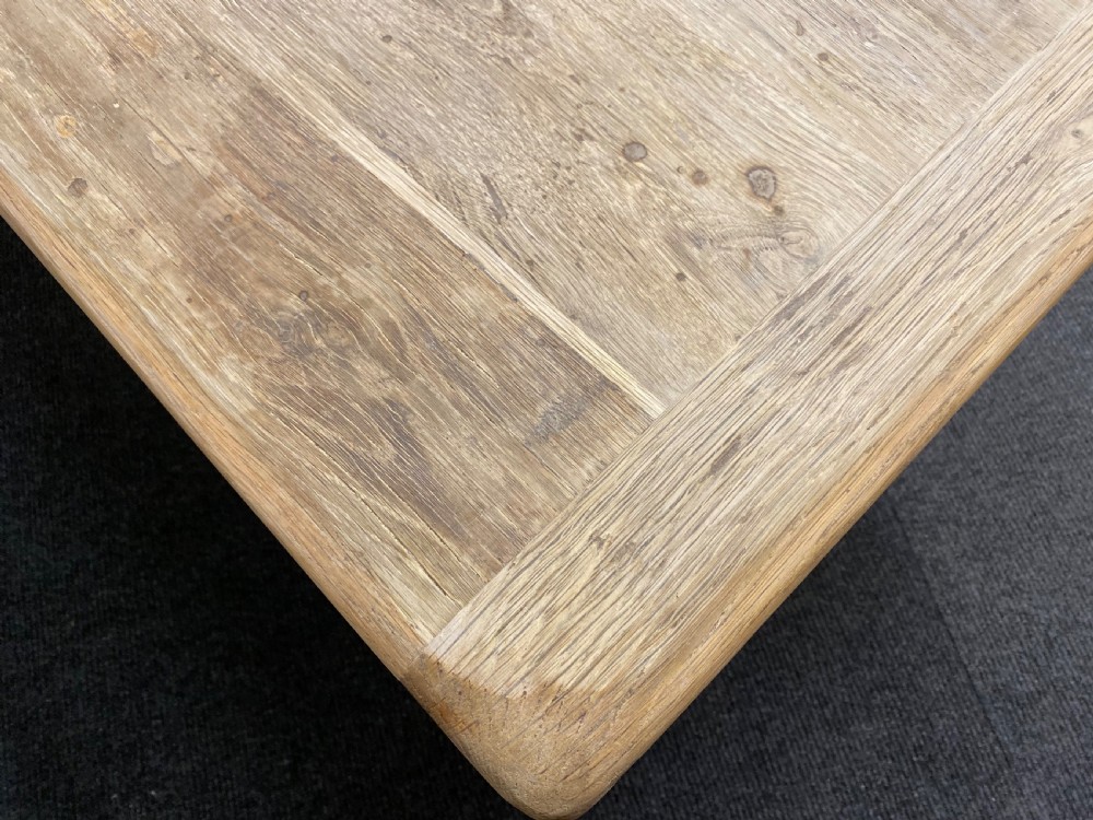 Bleached Oak Farmhouse Dining Table  View XIII