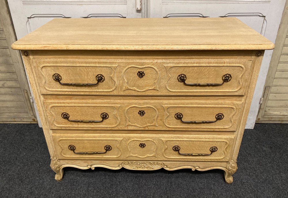 French Oak Bleached Chest of Drawers View II