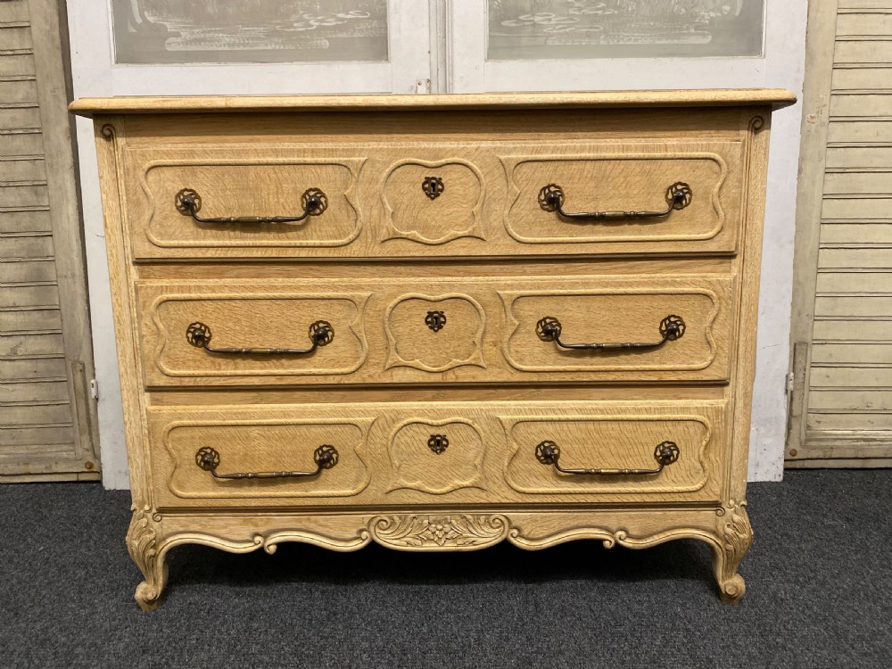 French Oak Bleached Chest of Drawers View IV