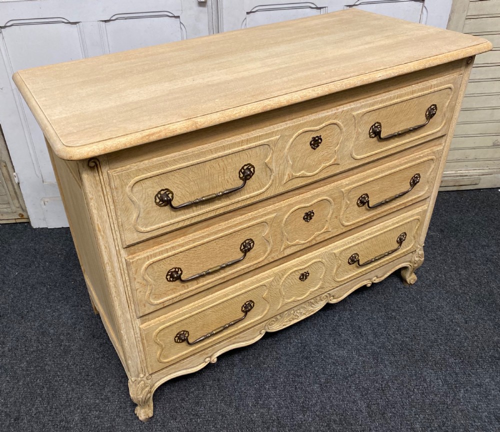 French Oak Bleached Chest of Drawers View IX