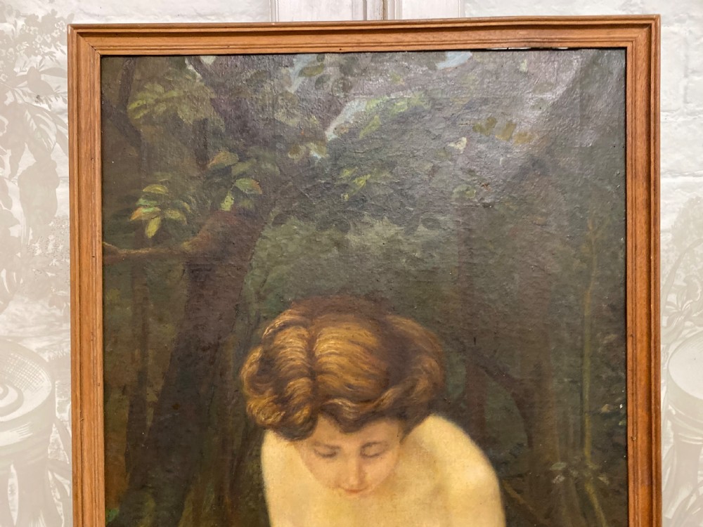 Life Size French Oil Painting Nude View II