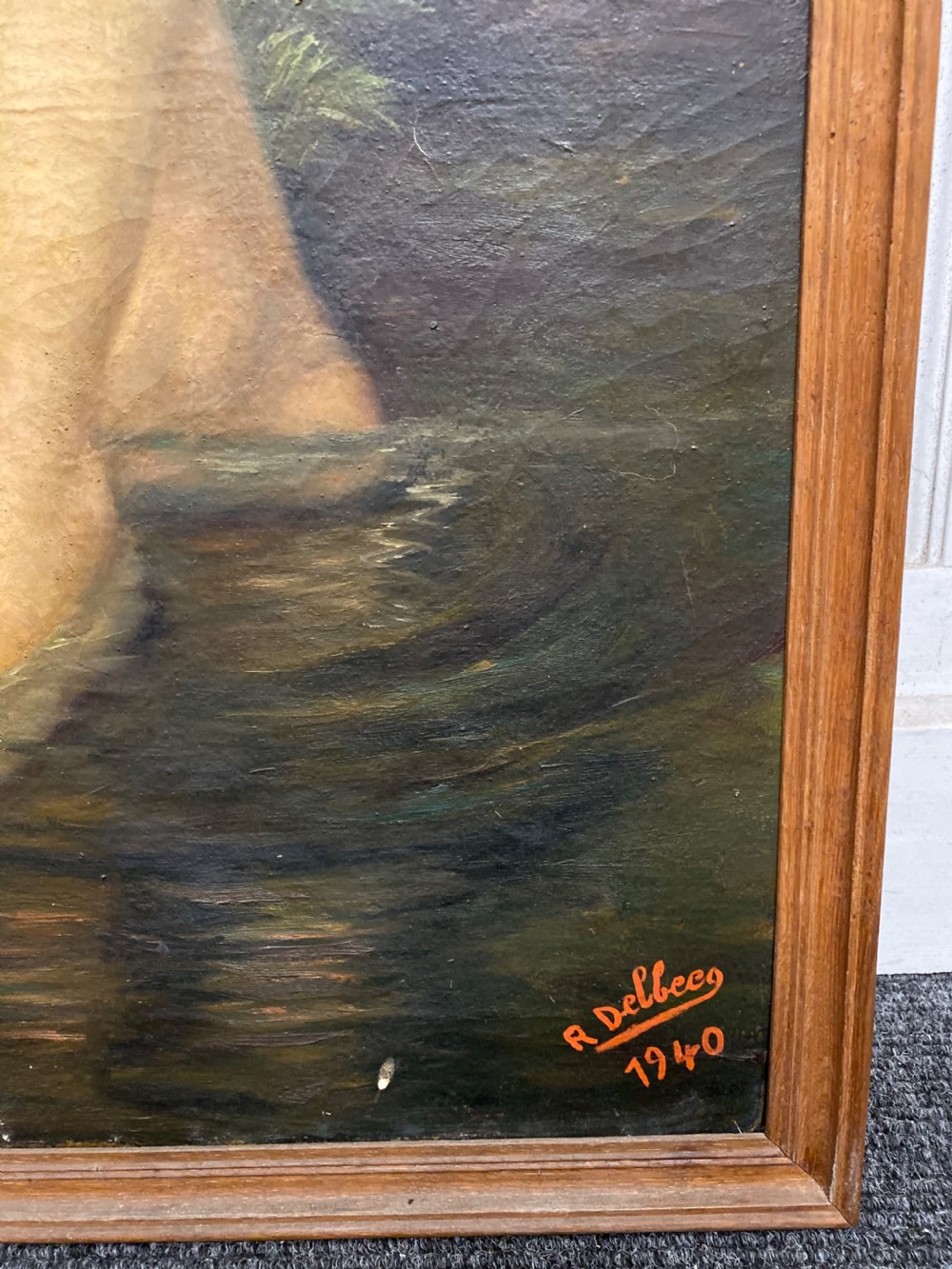 Life Size French Oil Painting Nude View VIII