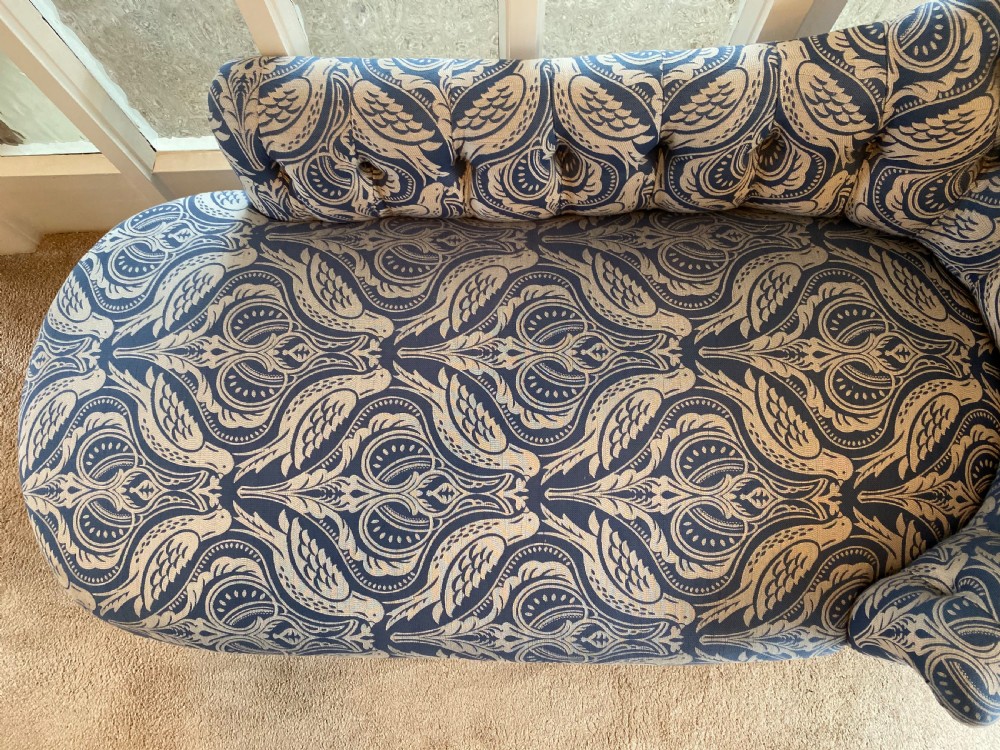 French Chaise Longue Newly Upholstered View V
