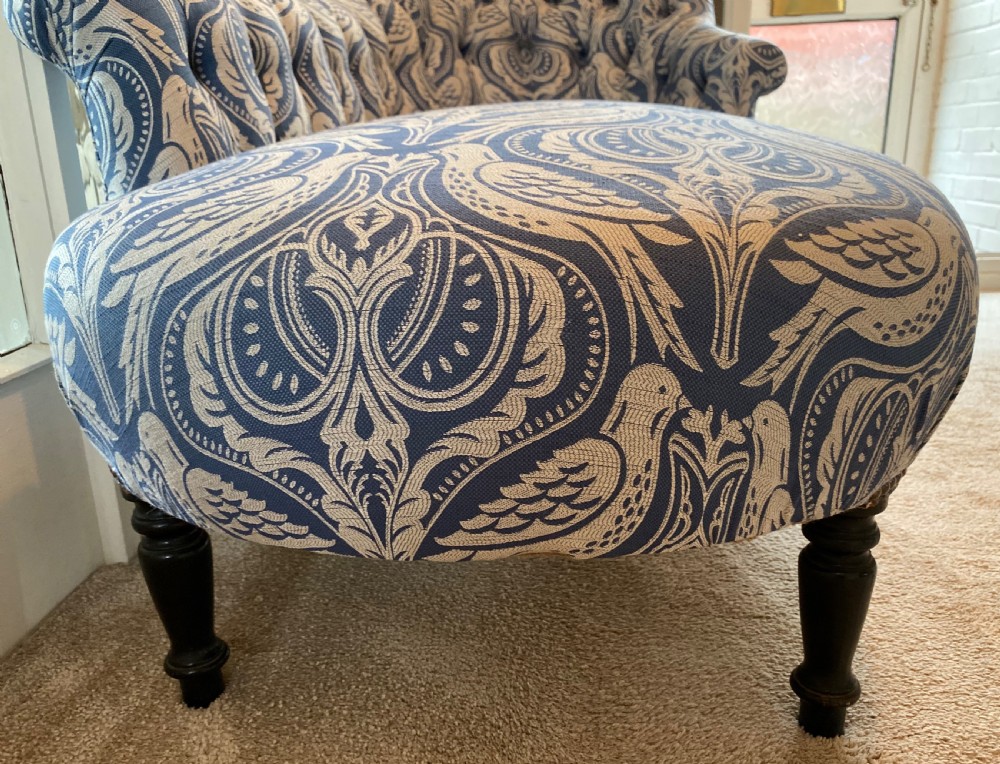 French Chaise Longue Newly Upholstered View VIII