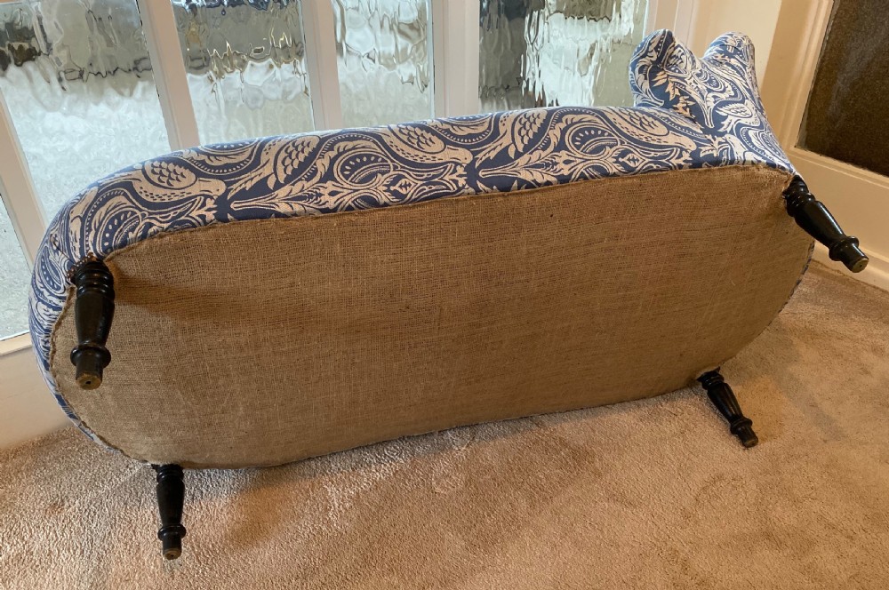 French Chaise Longue Newly Upholstered View XI