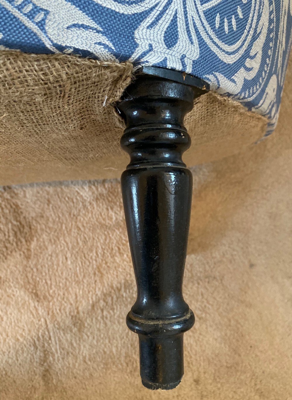 French Chaise Longue Newly Upholstered View XIII