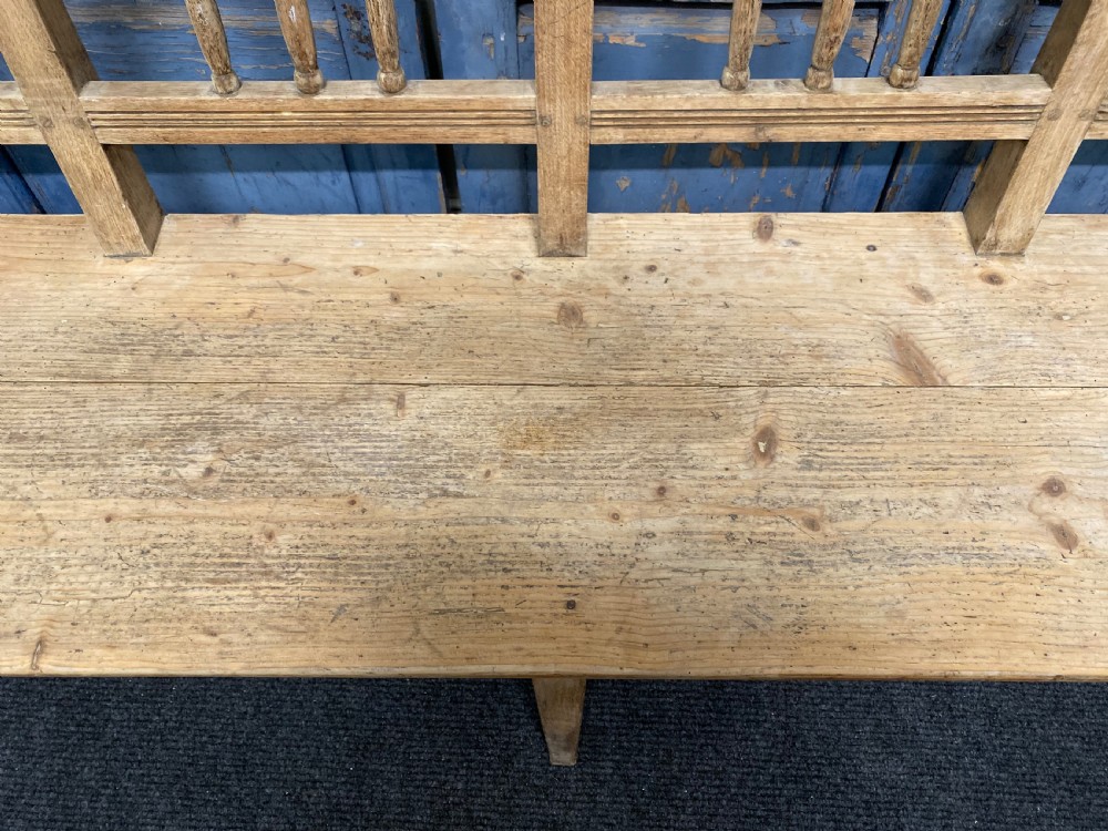 Long Bleached Kitchen Farmhouse Bench View V