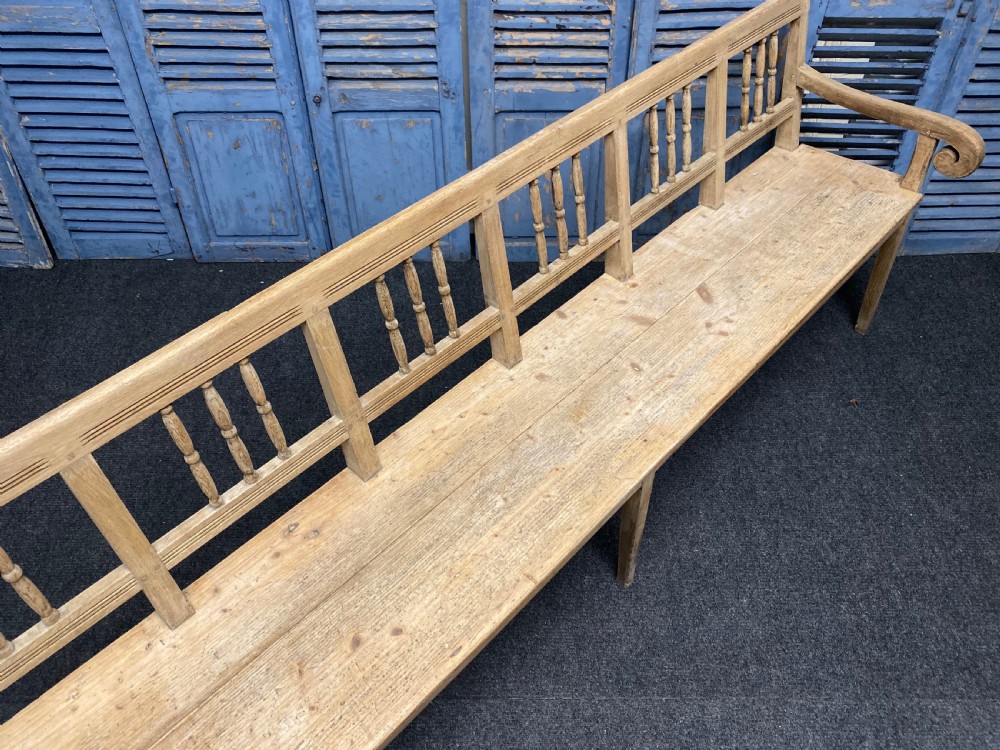 Long Bleached Kitchen Farmhouse Bench View VII