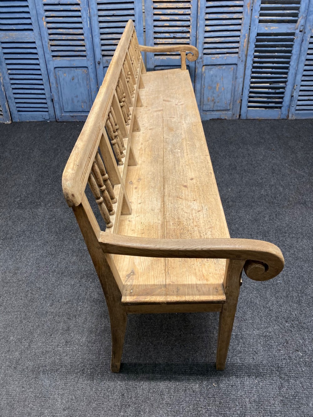 Long Bleached Kitchen Farmhouse Bench View VIII